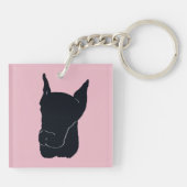 （犬）ドーベルマン・ピンシェル キーホルダー (裏面)