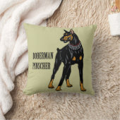 (犬)ドーベルマン・ピンシェル クッション (ブランケット)