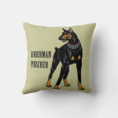 (犬)ドーベルマン・ピンシェル クッション (裏面)