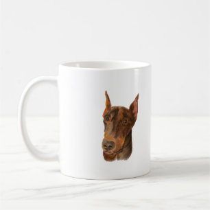 (犬)ドーベルマン・ピンシェル コーヒーマグカップ