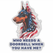 （犬）ドーベルマン・ピンシェル シール (正面)