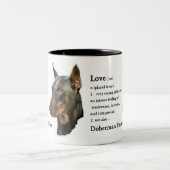 （犬）ドーベルマン・ピンシェル ツートーンマグカップ (中央)