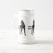 （犬）ドーベルマン・ピンシェル ビールジョッキ (正面左)