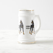 （犬）ドーベルマン・ピンシェル ビールジョッキ (正面右)