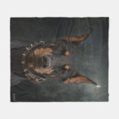 （犬）ドーベルマン・ピンシェル フリースブランケット (正面(横))