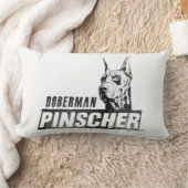 (犬)ドーベルマン・ピンシェル ランバークッション (ブランケット)