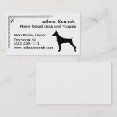 （犬）ドーベルマン・ピンシェル 名刺 (正面/裏面)