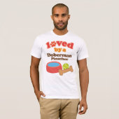 （犬）ドーベルマン・ピンシェル(犬の品種)によって愛される Tシャツ (正面フル)