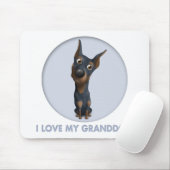 （犬）ドーベルマン・ピンシェル(黒およびタン) Granddog マウスパッド (マウス)