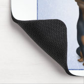 （犬）ドーベルマン・ピンシェル(黒及びタン) DOB1 マウスパッド (コーナー)