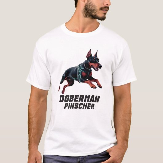 (犬)ドーベルマン・ピンシェル Tシャツ (正面)