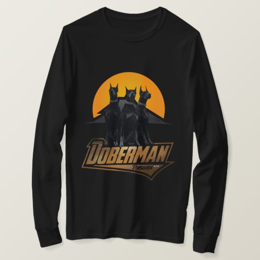 （犬）ドーベルマン・ピンシェル Tシャツ (デザイン正面)