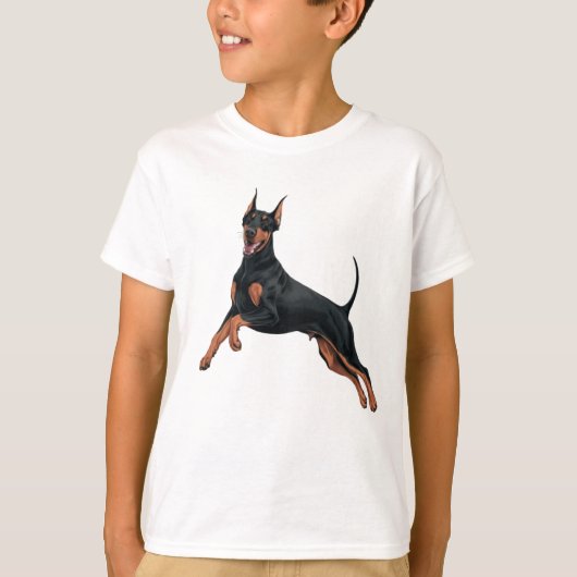（犬）ドーベルマン・ピンシェル Tシャツ (正面)