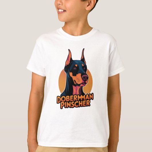 （犬）ドーベルマン・ピンシェル Tシャツ (正面)
