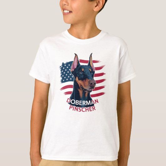 （犬）ドーベルマン・ピンシェル Tシャツ (正面)