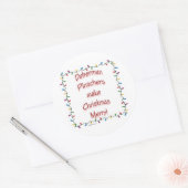 （犬）ドーベルマン・ピンシェルMake Christmas ... – ステッカー (封筒)