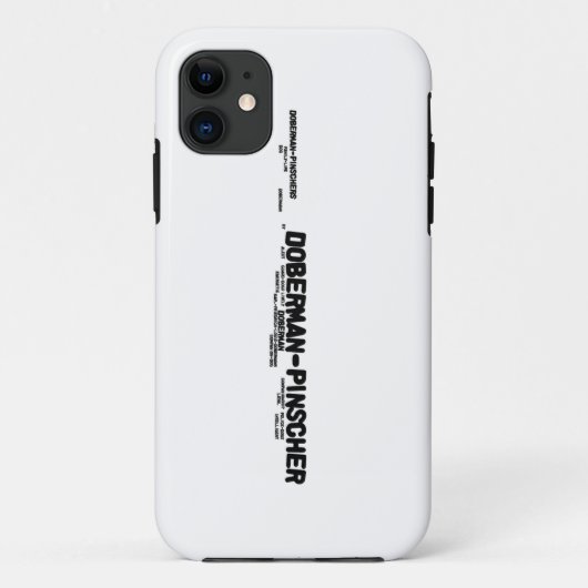（犬）ドーベルマン・ピンシェルmashup.png Case-Mate iPhoneケース (裏面)