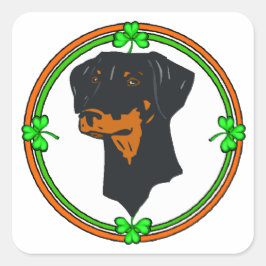 (犬)ドーベルマン・ピンシェルSt patricks スクエアシール