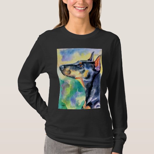 （犬）ドーベルマン・ピンシェルTシャツ Tシャツ (正面)