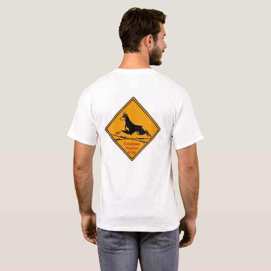 (犬)ドーベルマン・ピンシェルX-ing Tシャツ (裏面フル)