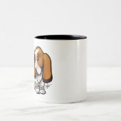 犬-バセットハウンド ツートーンマグカップ (中央)