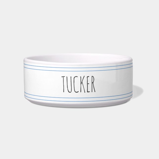 犬、パーソナライズされた猫、ペットフード丼の皿 ボウル (正面)