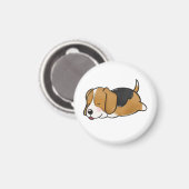 犬, ビーグル, 自然 マグネット (正面/裏面)