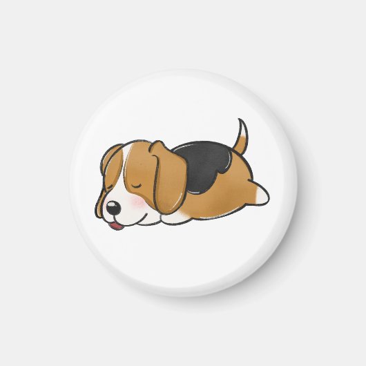 犬, ビーグル, 自然 マグネット (正面)