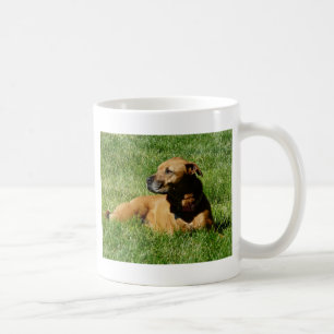 犬、ピットブルまたはボクサーの組合せ コーヒーマグカップ