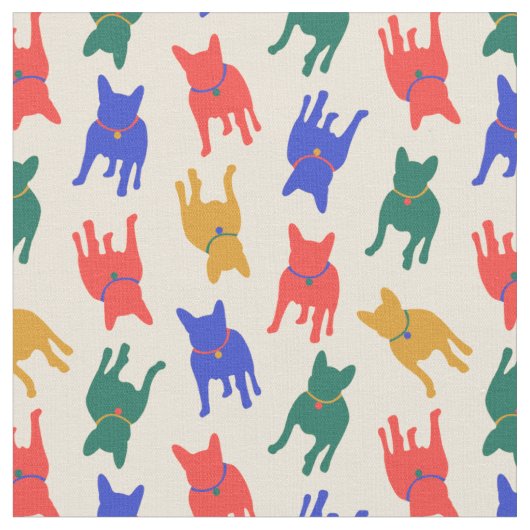 犬 ファブリック (クローズアップ)