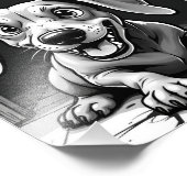 犬 フォトプリント            (角)