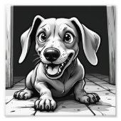 犬 フォトプリント            (正面)