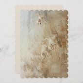 犬 - フラット  12.7 cm x 17.8 cm 招待状 (正面/裏面)