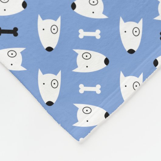 犬 フリースブランケット (角)