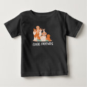 犬 ベビーTシャツ (正面)