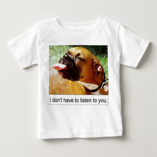 犬 ベビーTシャツ (正面)