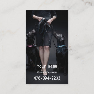 犬/ペット歩行者の付き添いのトリマー等 名刺