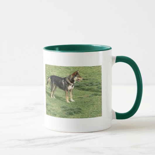 犬、ペット、動物、マグ、郵便料金、マウスパッド マグカップ (右)