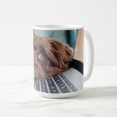 犬、ペット、収容 コーヒーマグカップ (正面右)
