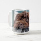 犬、ペット、収容 コーヒーマグカップ (正面左)