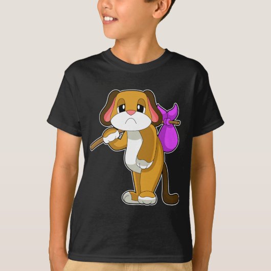 犬　ホームレス Tシャツ (正面)