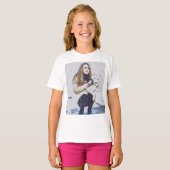 犬, ライカ, 動物 Tシャツ (正面フル)