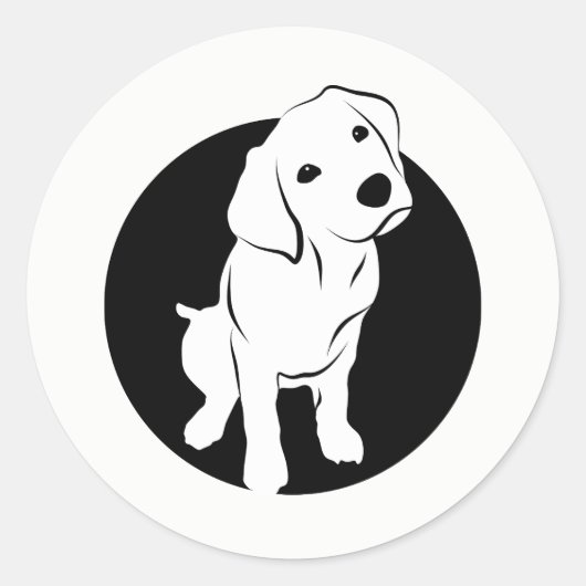 犬 ラウンドシール (正面)