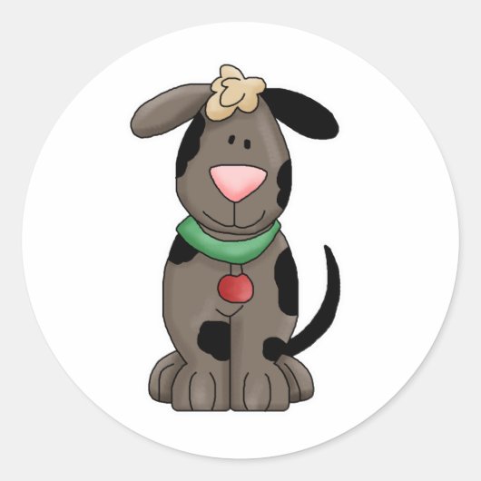 犬 ラウンドシール (正面)