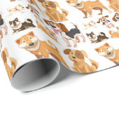 犬 ラッピングペーパー (ロールコーナー)