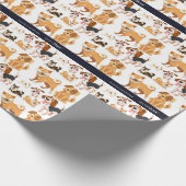 犬 ラッピングペーパー (角)