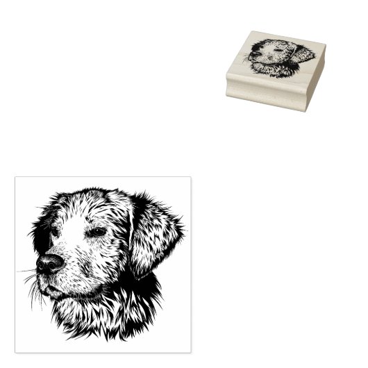 犬 ラバースタンプ (押印)