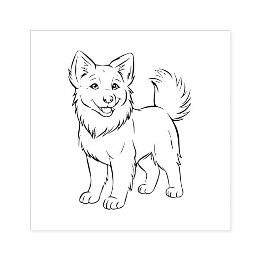 犬 ラバースタンプ (インプリント)