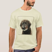 犬:ラブラドー絵画ドル Tシャツ (正面)