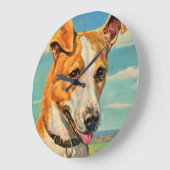 犬 ラージ壁時計 (傾斜)